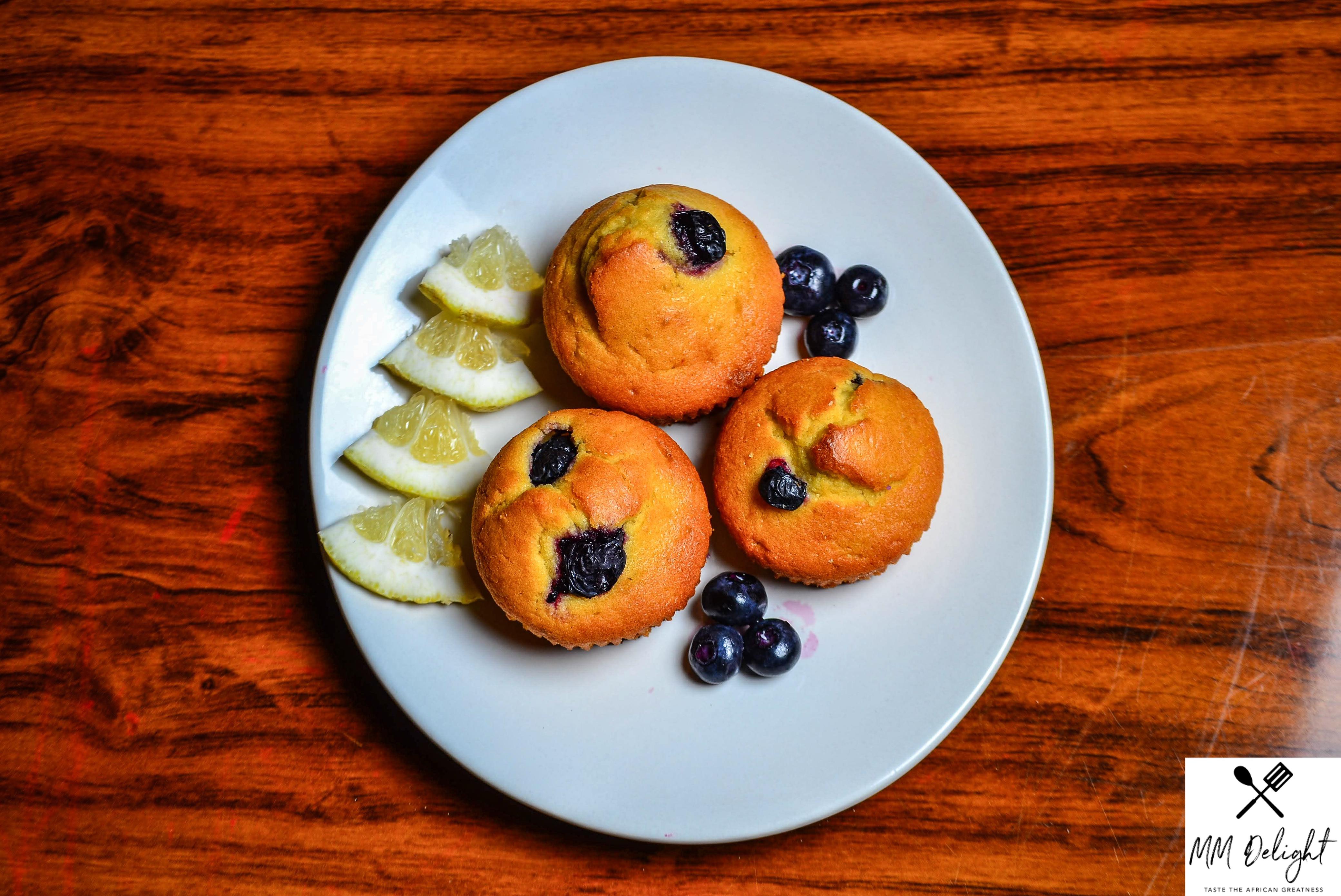 Blueberry and Lemon Muffin